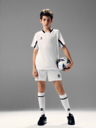 Детская футбольная форма KELME Football Suit (White/Black)