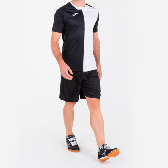 Футболка игровая JOMA с коротким рукавом CITY Черный-белый