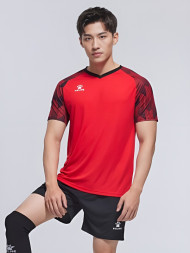 Футбольная форма KELME Short-Sleeved Football Suit (Red/Black)