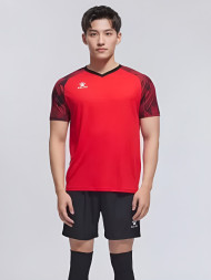 Футбольная форма KELME Short-Sleeved Football Suit (Red/Black)
