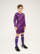 Детский комплект (лонгслив, шорты) KELME Long Sleeve Goalkeeper Suit Violet