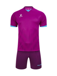 Футбольная форма KELME Short Sleeve Football Uniform (Light Purple/Black)