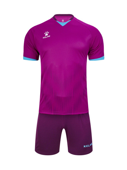 Футбольная форма KELME Short Sleeve Football Uniform (Light Purple/Black)