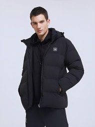 Пуховик KELME Hooded Short Padded Jacket Black