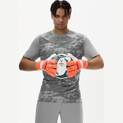 Перчатки вратарские JOGEL Legend SL4 Roll Negative, коралловый