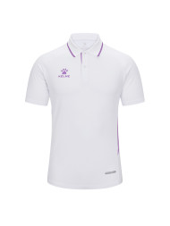 Футболка-поло KELME Short Sleeve Polo Shirt (White/Light Purple)