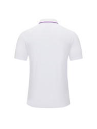 Футболка-поло KELME Short Sleeve Polo Shirt (White/Light Purple)