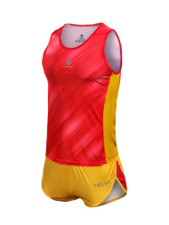 Легкоатлетическая форма KELME Women Track Suit (Red/Yellow)