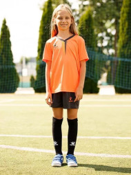 Детская футбольная форма KELME S/S Football Set Kid (Orange/Black)