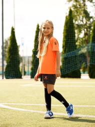 Детская футбольная форма KELME S/S Football Set Kid (Orange/Black)
