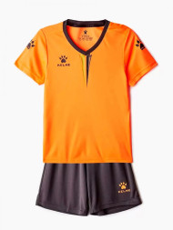 Детская футбольная форма KELME S/S Football Set Kid (Orange/Black)