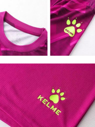 Детская футбольная форма KELME Short Sleeve Football Suit Burgundy