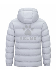 Пуховик KELME Hooded Short Cotton Jacket Light Gray