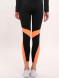 Леггинсы KELME Knitted Tights (Black/Orange)
