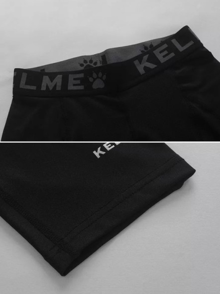 Термобелье низ KELME Men's Tight Cropped Trousers Black
