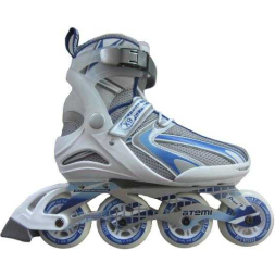 Роликовые коньки женские син/бел/сер, Alu, Abec7, 84mm PU, Размер, 41, X9 lady