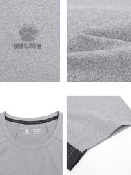 Футболка KELME Round Neck Short Sleeve T-Shirt Grey