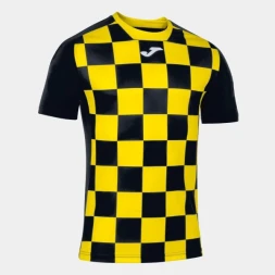 Футболка игровая JOMA с коротким рукавом FLAG II Черный-желтый