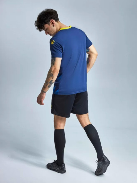 Футбольная форма KELME Short-Sleeved Football Suit (Dark Blue/Black)