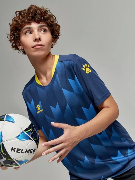 Футбольная форма KELME Short-Sleeved Football Suit (Dark Blue/Black)