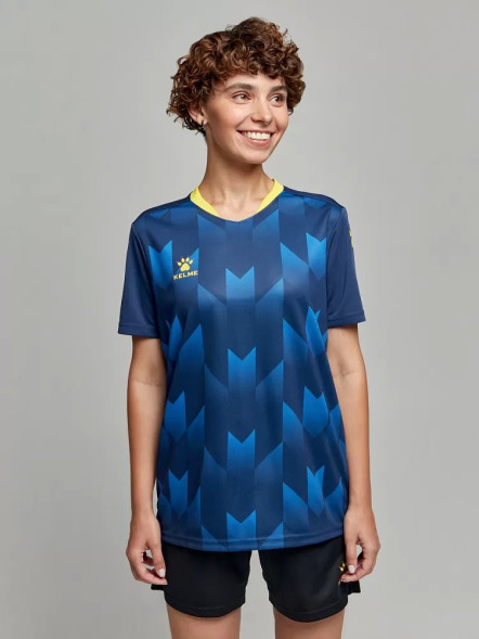Футбольная форма KELME Short-Sleeved Football Suit (Dark Blue/Black)