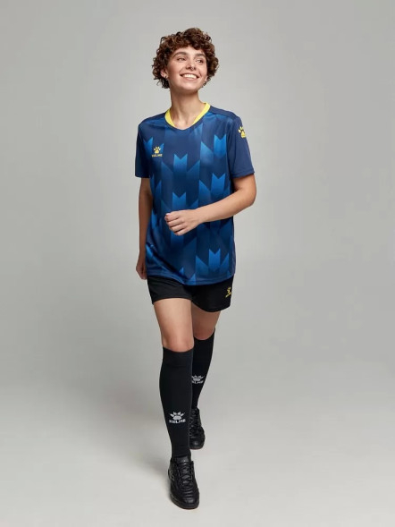 Футбольная форма KELME Short-Sleeved Football Suit (Dark Blue/Black)