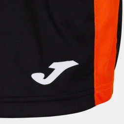 Женские игровые шорты JOMA ACADEMY III Черный-оранжевый