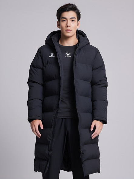 Пуховик KELME Men's Long Clothes Black