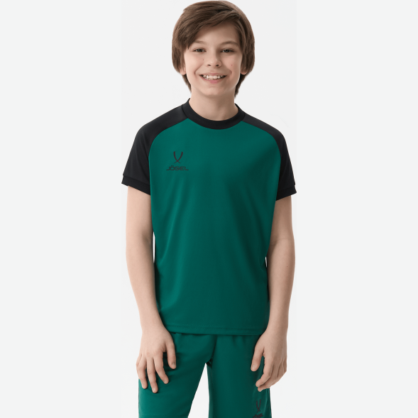Футболка игровая JÖGEL CAMP Reglan Jersey, темно-зеленый, детский
