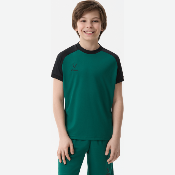 Футболка игровая JOGEL CAMP Reglan Jersey, темно-зеленый, детский