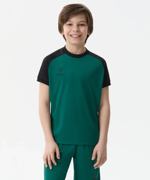 Футболка игровая JOGEL CAMP Reglan Jersey, темно-зеленый, детский