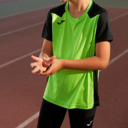 Футболка с коротким рукавом RECORD II Зеленый-черный