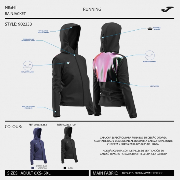 CHUBASQUERO R-NIGHT AZUL