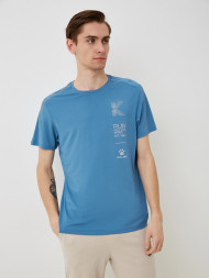 Футболка KELME Round Neck Short Sleeve T-shirt Light Blue