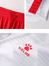 Детская футбольная форма KELME Short Sleeve Football Suit (White/Red)