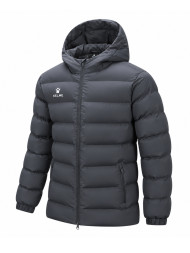 Пуховик KELME Hooded Short Cotton Jacket Dark Grey