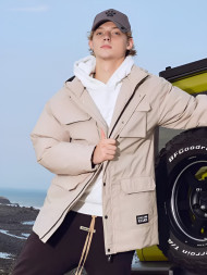 Пуховик KELME Short Down Jacket Beige