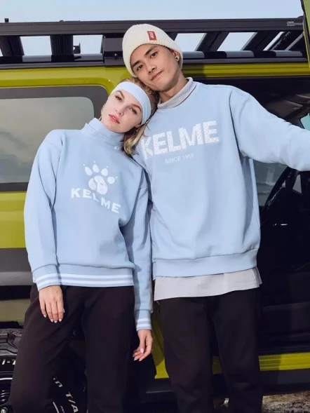 Свитшот KELME Round Neck Sweater Light Blue