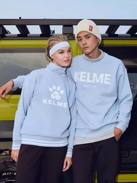 Свитшот KELME Round Neck Sweater Light Blue