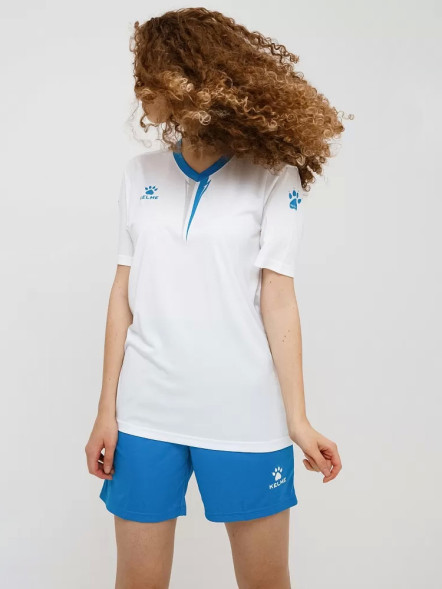 Футбольная форма KELME S/S Football Set (White/Light Blue)