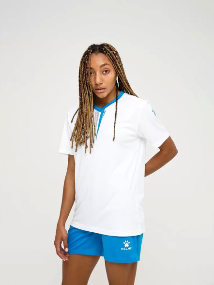 Футбольная форма KELME S/S Football Set (White/Light Blue)