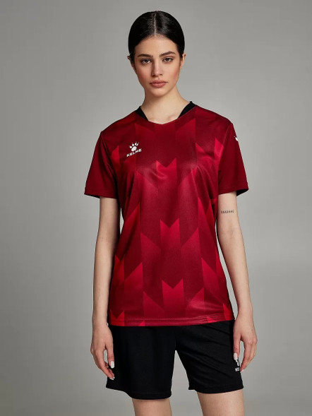 Футбольная форма KELME Short-Sleeved Football Suit (Burgundy/Black)