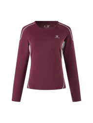 Женский лонгслив KELME Crew Neck Long-Sleeved T-Shirt Cherry Red