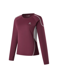 Женский лонгслив KELME Crew Neck Long-Sleeved T-Shirt Cherry Red