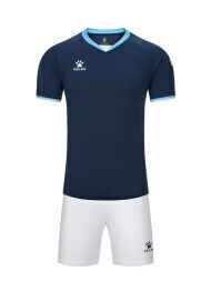 Детская футбольная форма KELME Football Uniform Set (Dark Blue/White)