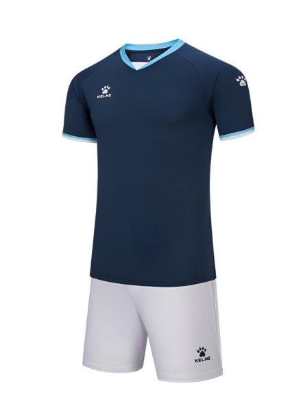 Детская футбольная форма KELME Football Uniform Set (Dark Blue/White)