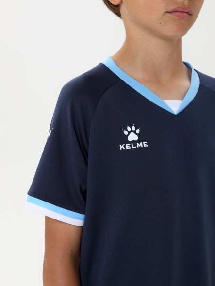 Детская футбольная форма KELME Football Uniform Set (Dark Blue/White)