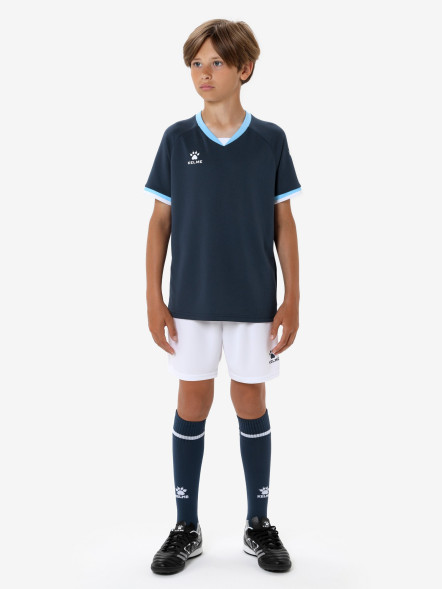 Детская футбольная форма KELME Football Uniform Set (Dark Blue/White)