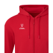 Флисовое худи на молнии JOGEL ESSENTIAL Cotton Fleece FZ Hoodie, красный