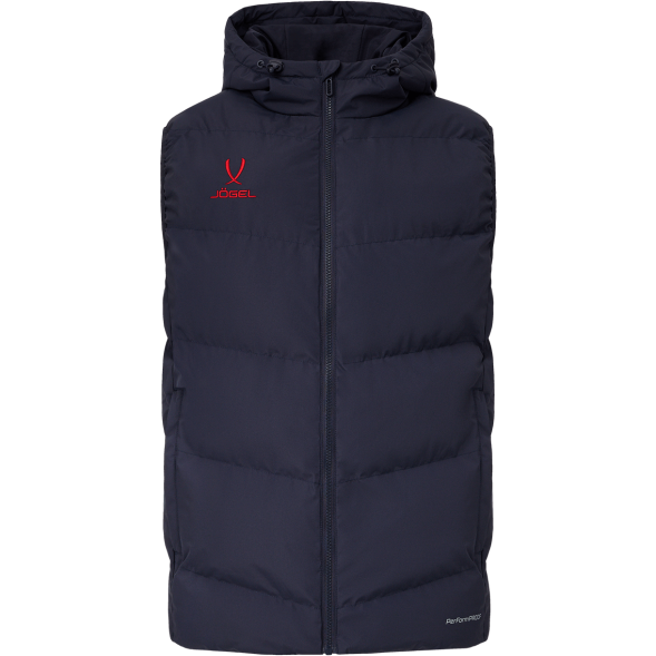 Жилет с капюшоном утепленный JÖGEL ESSENTIAL PerFormPROOF Padded Hooded Vest, темно-синий